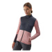 Dámska turistická mikina so zipsom 4F FLEECE-AW23TFLEF142-56S-LIGHT PINK