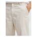 Solid Bavlnené nohavice 21107039 Béžová Regular Fit