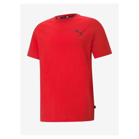 Red Men's T-Shirt Puma ESS Small Logo Tee - Men's
