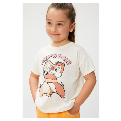 Koton Chip And Dale T-Shirt Licensed Short Sleeve Crew Neck Cotton
