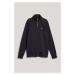 MIKINA GANT REG SHIELD HALF ZIP SWEAT BLACK