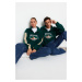 Trendyol Emerald Green Unisex Oversize/Wide Cut Stand Collar Anti-Pilling Fleece Sweatshirt