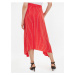Červená dámská pruhovaná maxi sukňa Tommy Hilfiger