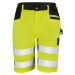 Result Unisex bezpečnostné kraťasy R328X Fluorescent Yellow