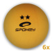 Loptičky na stolný tenis SPOKEY Skilled - oranžové 6ks