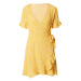 ABOUT YOU Letné šaty 'Jasmina'  žltá / biela