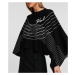 Sveter Karl Lagerfeld Scarf Fashion Sweater Black