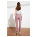 Trendyol Flat Cut Pants WITH Rose Dry Snap Detail