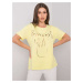 Yellow T-shirt with Aosta print