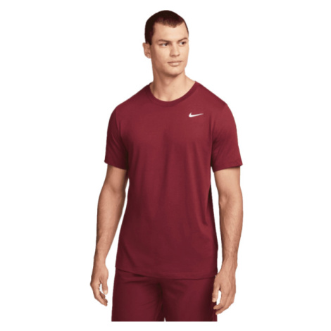 Nike DRY TEE DFC CREW SOLID M Pánske tréningové tričko, vínová, veľkosť