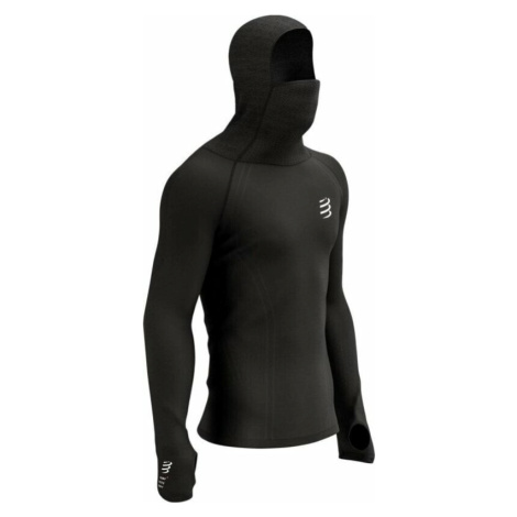 Compressport 3D Thermo UltraLight Racing Hoodie Black Bežecké tričko s dlhým rukávom