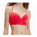 Dámská push-up bezkosticová podprsenka Calvin Klein QF7054E červená