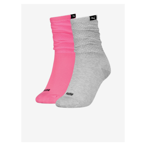 Set of Two Pairs of Puma Slouch Sock Women's Sports Socks - Women