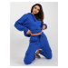 Cobalt blue women's tracksuit with insulation