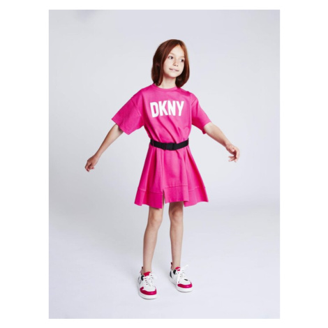 DKNY Každodenné šaty D32866 S Ružová Regular Fit