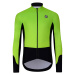 HOLOKOLO Cyklistická zateplená bunda - CLASSIC - čierna/zelená/žltá