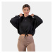 NEBBIA Dámska mikina Loose Fit Hoodie Crop Iconic Black  M/L