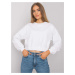 Biela dámska crop mikina RV-BL-7252.31P-white