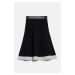 Sukňa Karl Lagerfeld Flared Knit Skirt Black