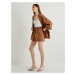 Koton Mini Shorts with Lace-Up Waist Pocket Detail Cotton