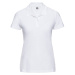 Women's white cotton polo shirt Ultimate Russell