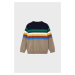 Detský sveter s prímesou vlny Mayoral béžová farba