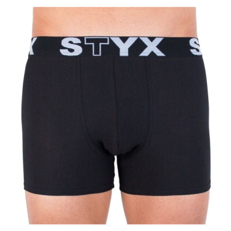 Styx MEN'S BOXERS LONG SPORTS RUBBER Pánske boxerky, čierna, veľkosť
