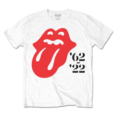 The Rolling Stones tričko Sixty '62 - '22 Biela