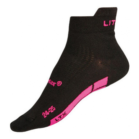 Litex Športové ponožky CoolMax 9A015 reflexne ružová