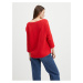 Červený dámsky rebrovaný sveter s.Oliver