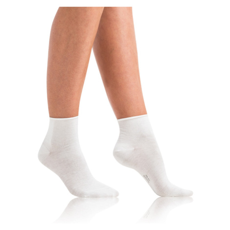 Bellinda GREEN ECOSMART COMFORT SOCKS - Dámske ponožky z bio bavlny s netlačícím lemom - biela