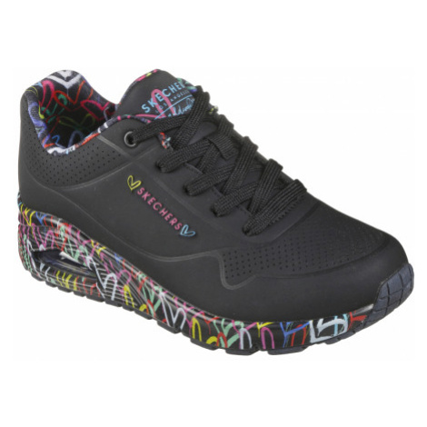 Chlapčenská rekreačná obuv SKECHERS Uno Loving Love black