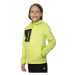 Chlapčenská turistická softshellová bunda 4F JUNIOR SOFTSHELL JACKET M041-45S-CANARY GREEN