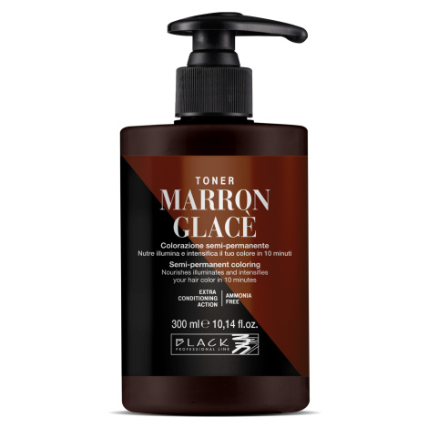 Farebný toner na vlasy Black Professional Crazy Toner - Marron Glacé (gaštanový) (154020) + darč