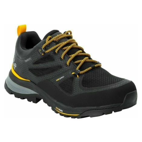 Jack Wolfskin Force Striker Texapore Low M Black/Burly Yellow Pánske outdoorové topánky