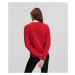 Mikina Karl Lagerfeld Ikonik 2.0 Sweatshirt Červená