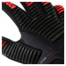 Brankárske futbalové rukavice pre dospelých F900 červeno-čierne