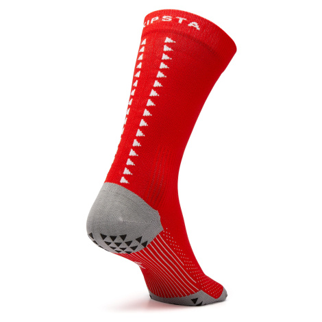 Krátke protišmykové futbalové ponožky VIRALTO II MiD červené KIPSTA