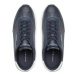 Tommy Hilfiger Sneakersy Runner Lo Leather Detail FM0FM04256 Tmavomodrá