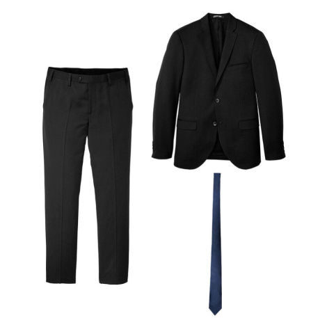 3-dielny oblek: sako, nohavice, kravata, Slim Fit bonprix