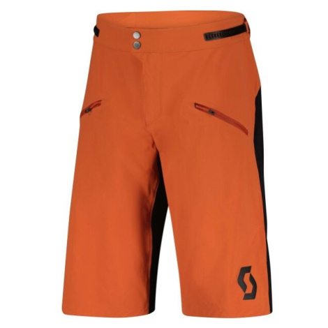 Scott TRAIL VERTIC PRO W/PAD Pánske šortky, oranžová, veľkosť