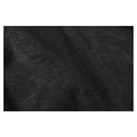 Čierna alpaka s kapucňou (B3005)