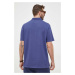 Polo tričko s prímesou ľanu Polo Ralph Lauren tmavomodrá farba,jednofarebné,710900790