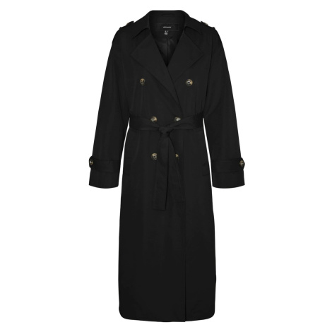 Vero Moda  VMCHLOE LONG TRENCHCOAT GA NOOS 10300263  Parky Čierna