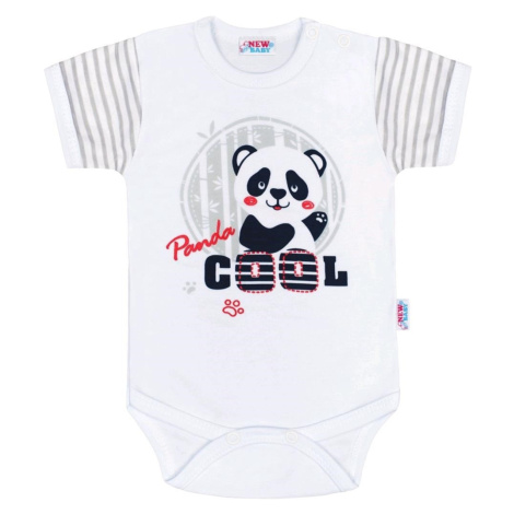 Dojčenské body s krátkym rukávom New Baby Panda 74 , 20C35693