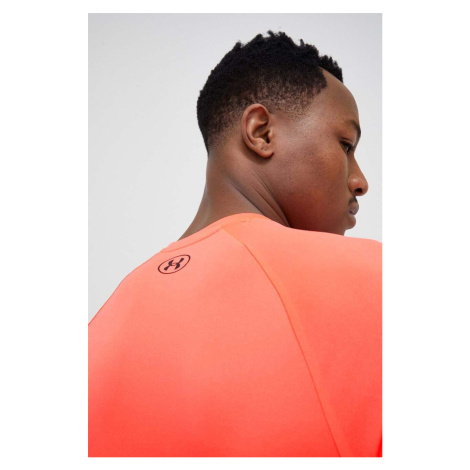 Tréningové tričko s dlhým rukávom Under Armour Tech 2.0 oranžová farba, jednofarebné