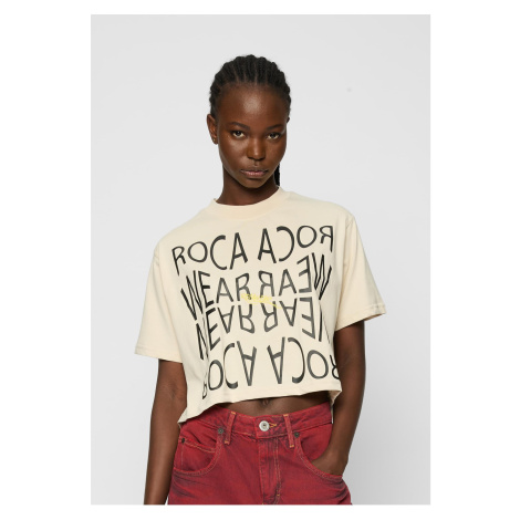 Rocawear Tshirt Backprint Beige Just Rhyse