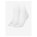 Calvin Klein Underwear Sada dvoch párov bielych dámskych ponožiek Calvin Klein