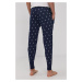 Pyžamové nohavice Polo Ralph Lauren pánske, tmavomodrá farba, vzorované, 714844764001