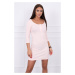 Nap neckline dress powder pink